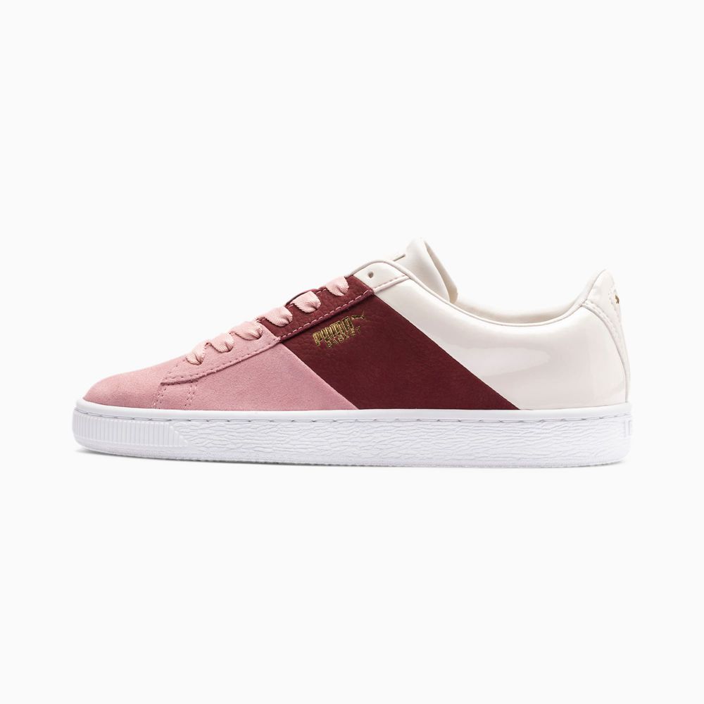 Puma Basket Remix Női Sportcipő - Rózsaszín/Piros ( Hungary - VDHRU8015 )